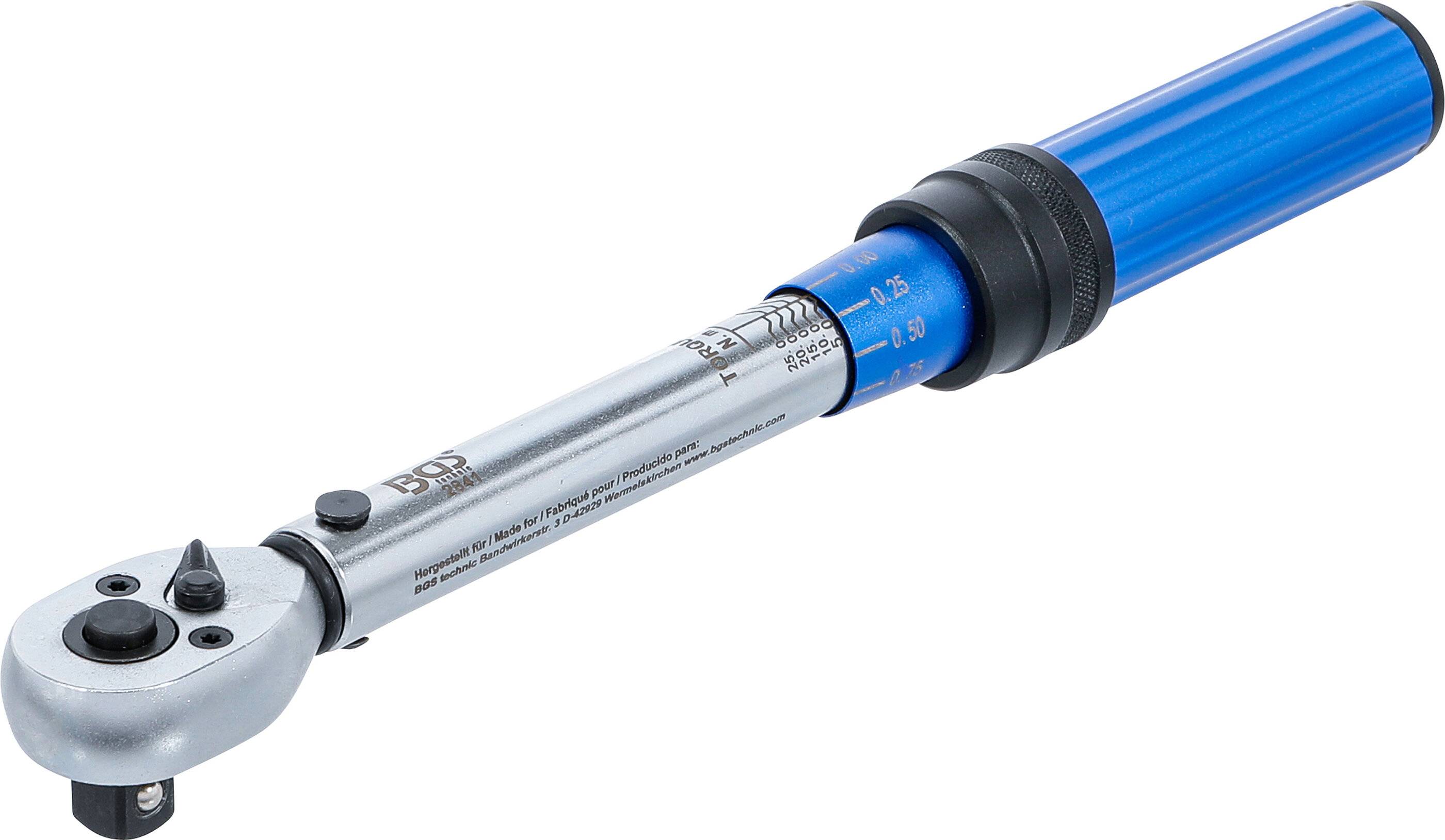 BGS 2841 Drehmomentschlüssel, Abtrieb Außenvierkan t 10 mm (3/8"), 5 - 25 Nm