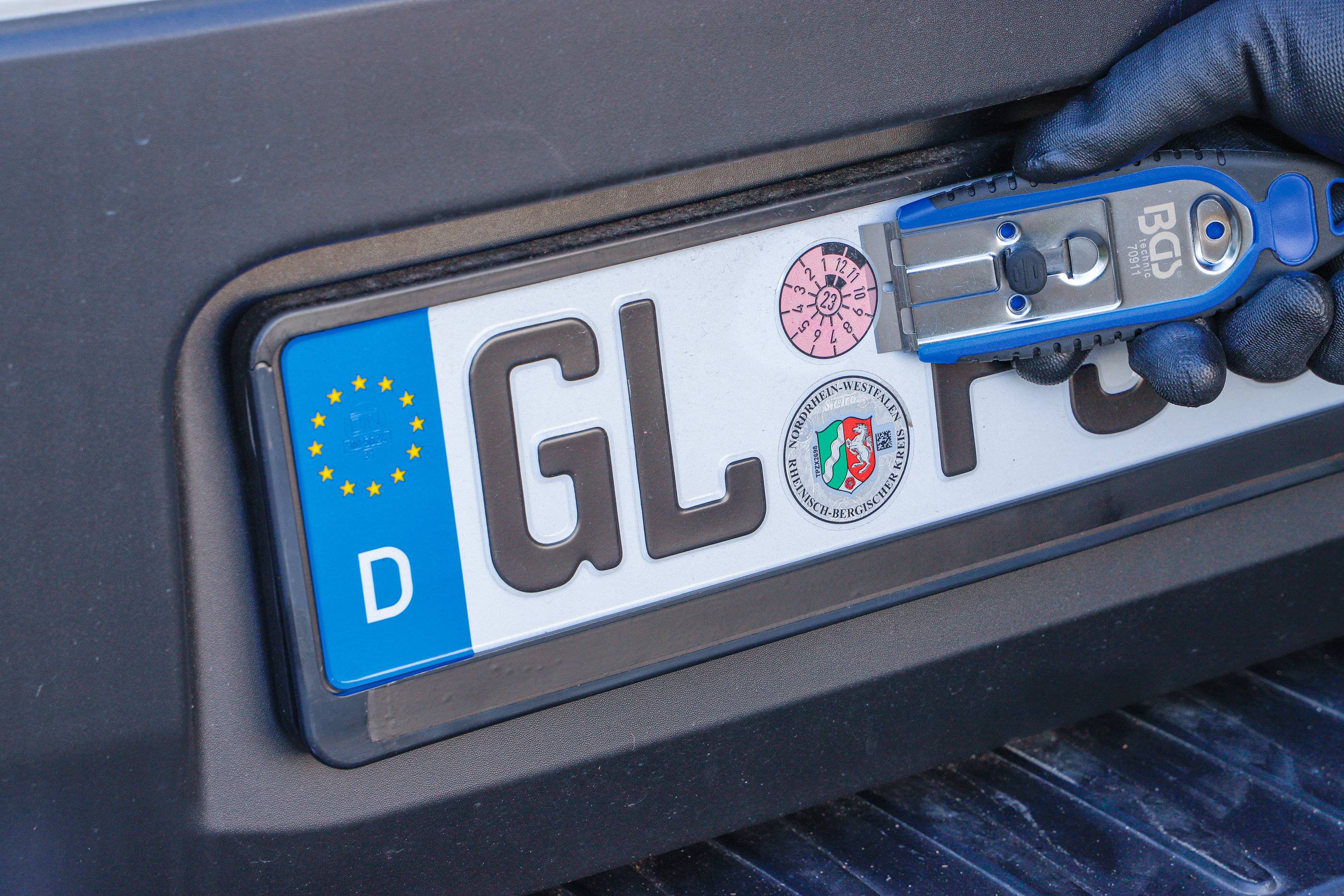 BGS Plakettenschaber 40 mm mit 6 Schaberklingen - 70911