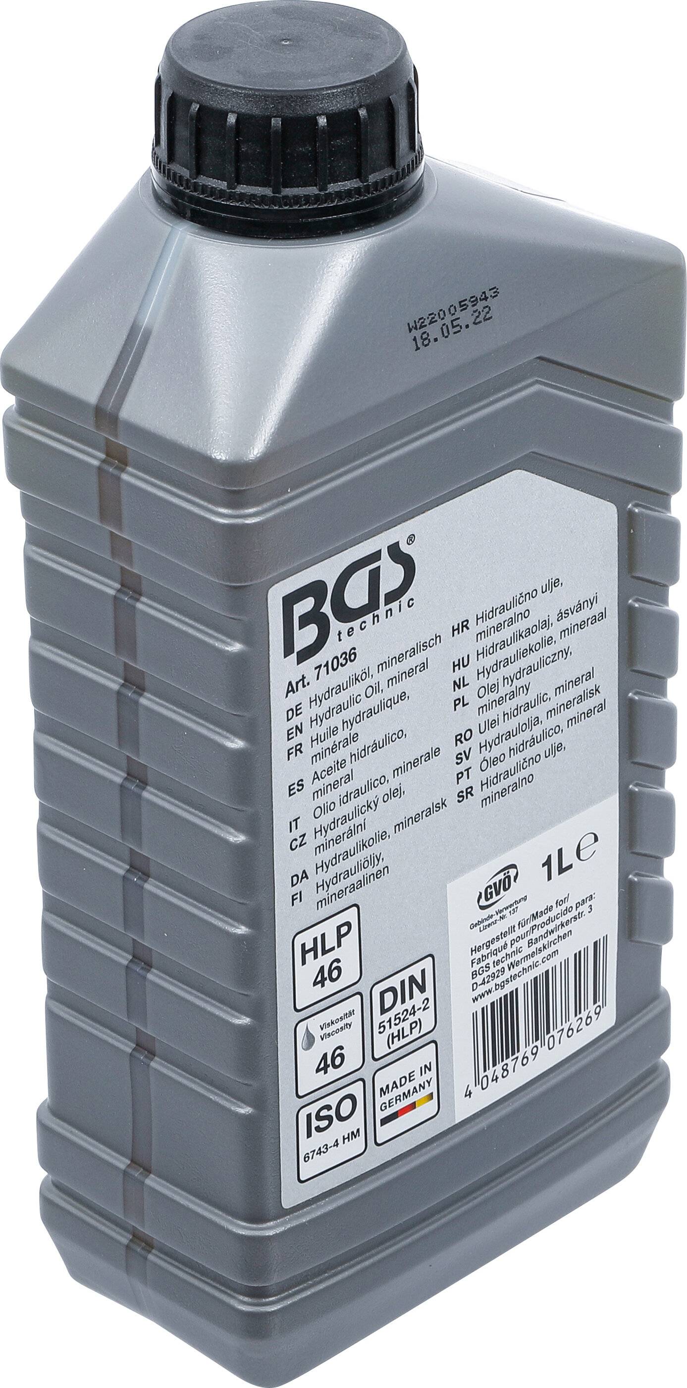 BGS technic Hydrauliköl | mineralisch | 1 l
