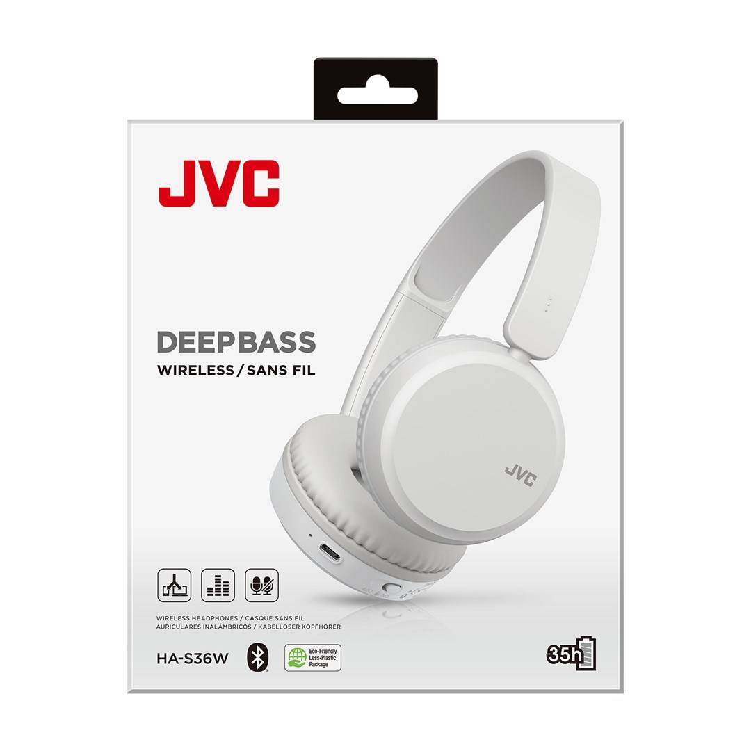 JVC HA-S36W - Deep Bass - Kopfhörer mit Mikrofon
