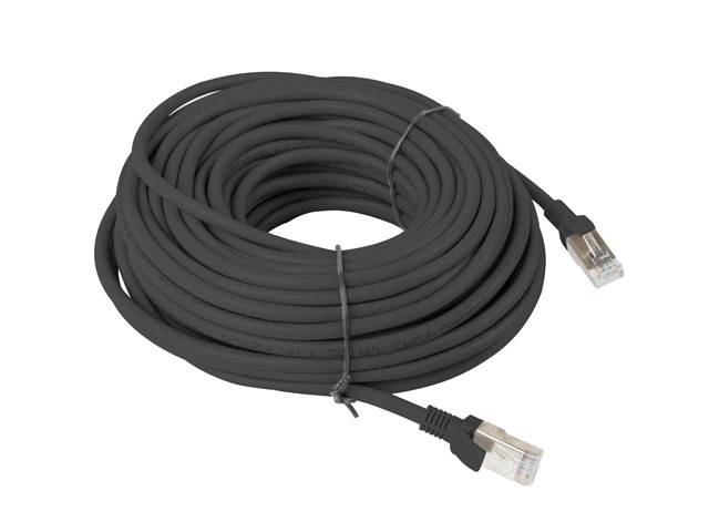 LANBERG Patchkabel CAT.5E UTP 20m Fluke Zertifikat schwarz Multimedia-Technik Cat5 Kabel Netzwerk