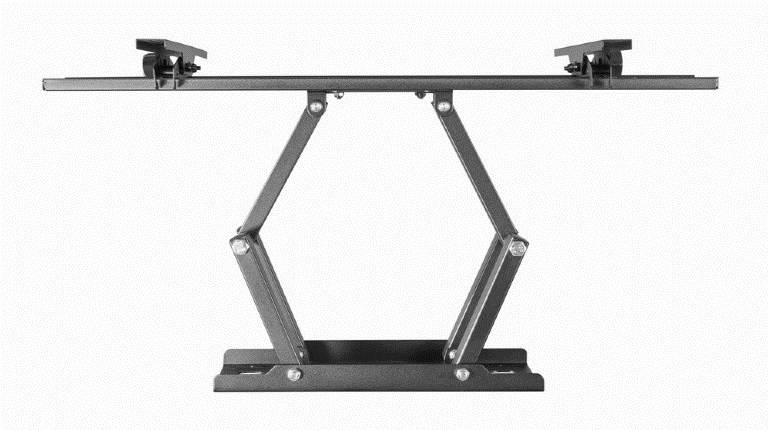 Gembird WM-70ST-01, 200 x 200 mm, 600 x 400 mm, 0 - -20°, 60 - -60°, Kunststoff, Stahl, Schwarz