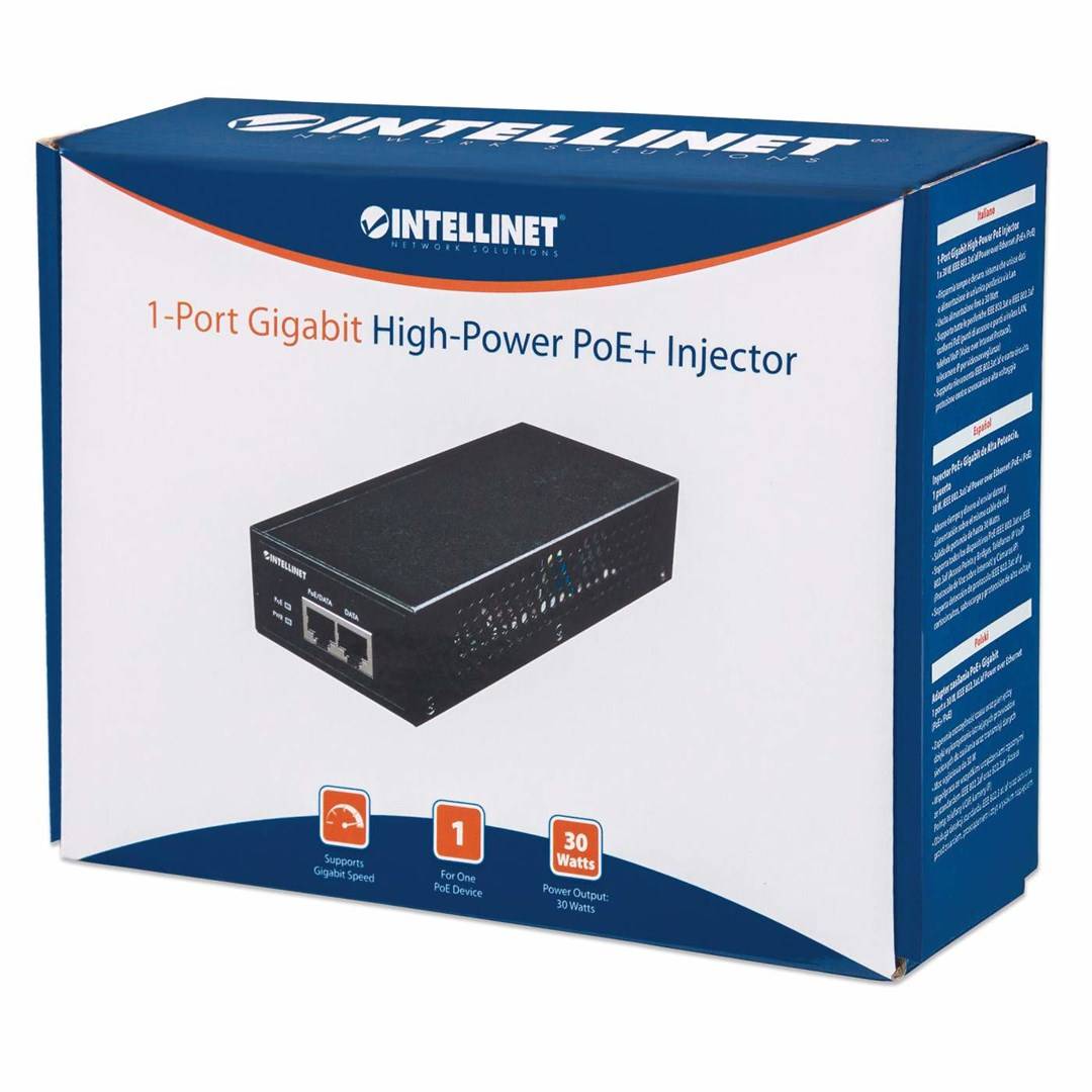 Intellinet 560566 PoE Injektor 1 GBit/s IEEE 802.3at (25.5 W)