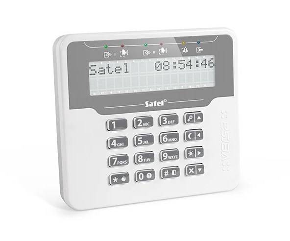 Satel VERSA-LCDM-WH Bedienteil mit Display weiße Hintergrundbeleuchtung