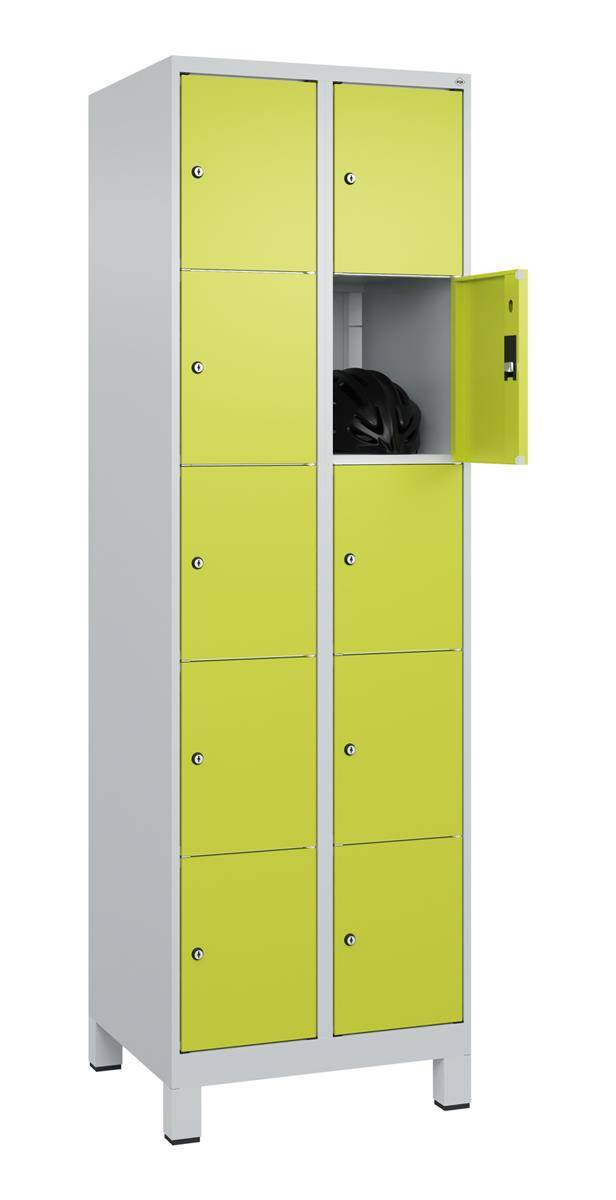 Schließfachschr Classic PLUS 2x5F 1950x600x500 lgr/cgn