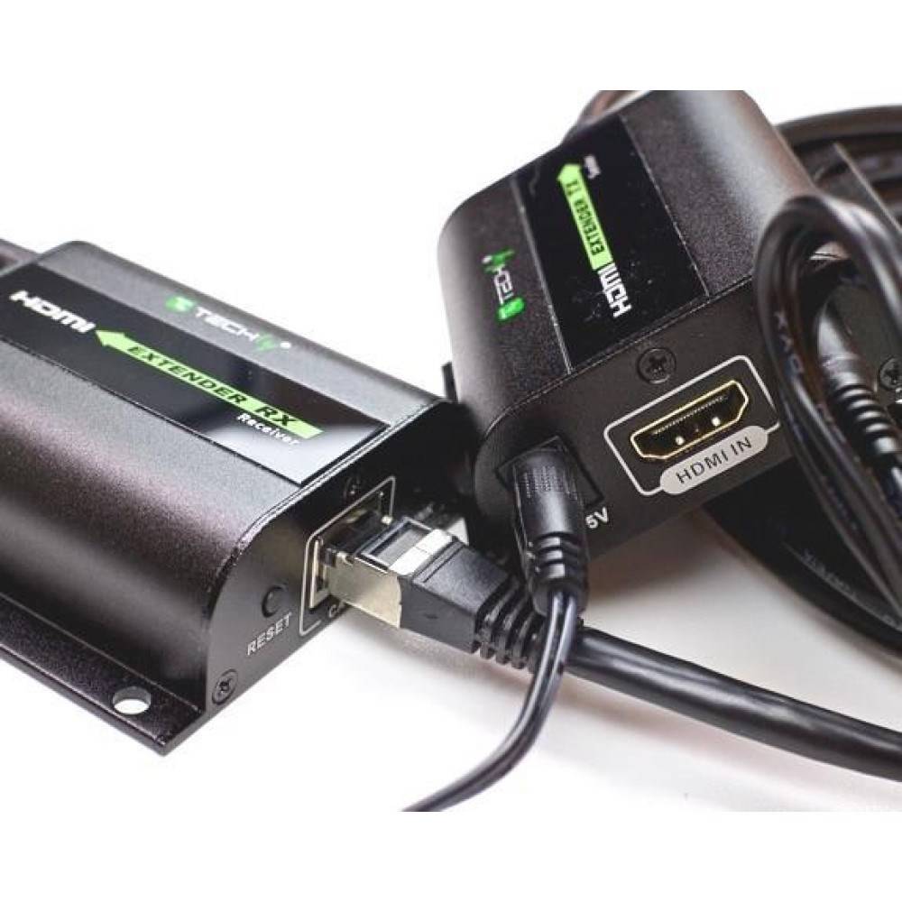 Techly Extender HDMI Full HD on cable Cat.5E / 6 / 6A / 7 max 60m Autoregulated