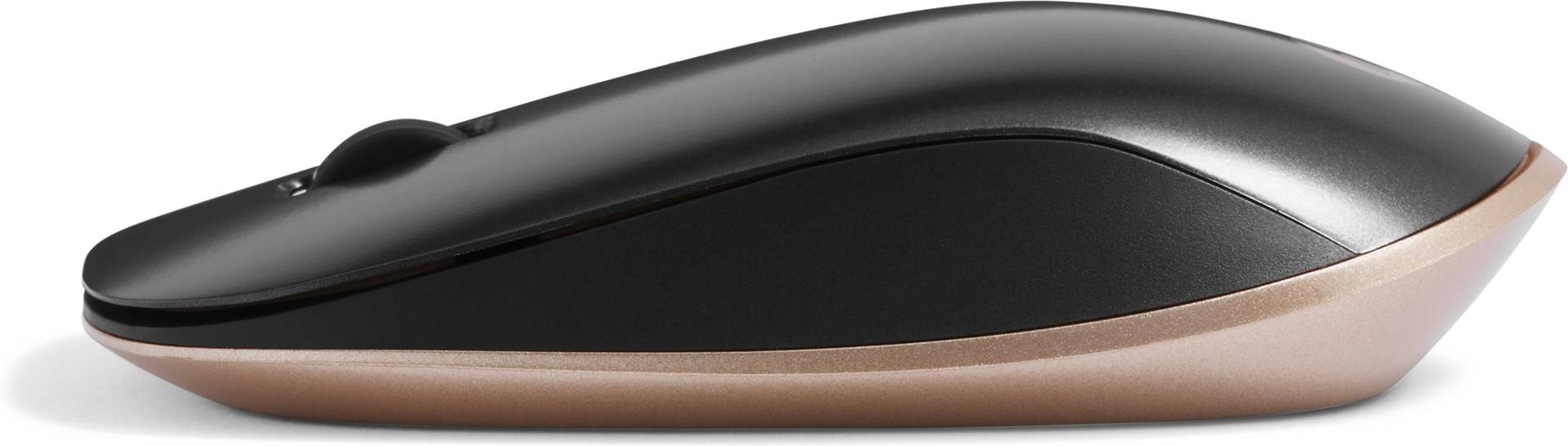 HP 410 Flache Bluetooth Maus (Silber), Beidhändig, Bluetooth, 2000 DPI, Schwarz, Silber