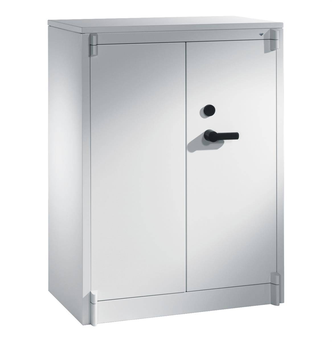 Feuerschutzschrank Certos gemäß DIN 4102 HxBxT 1226 x 926 x 500 mm Korpus/Tür lichtgrau. C+P 794655 49