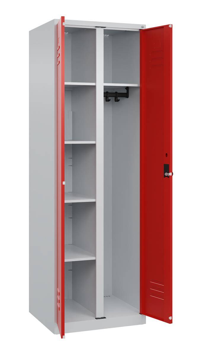 Garderobenschrank Classic PLUS 2Abt 1850x600x500 lgr/rt