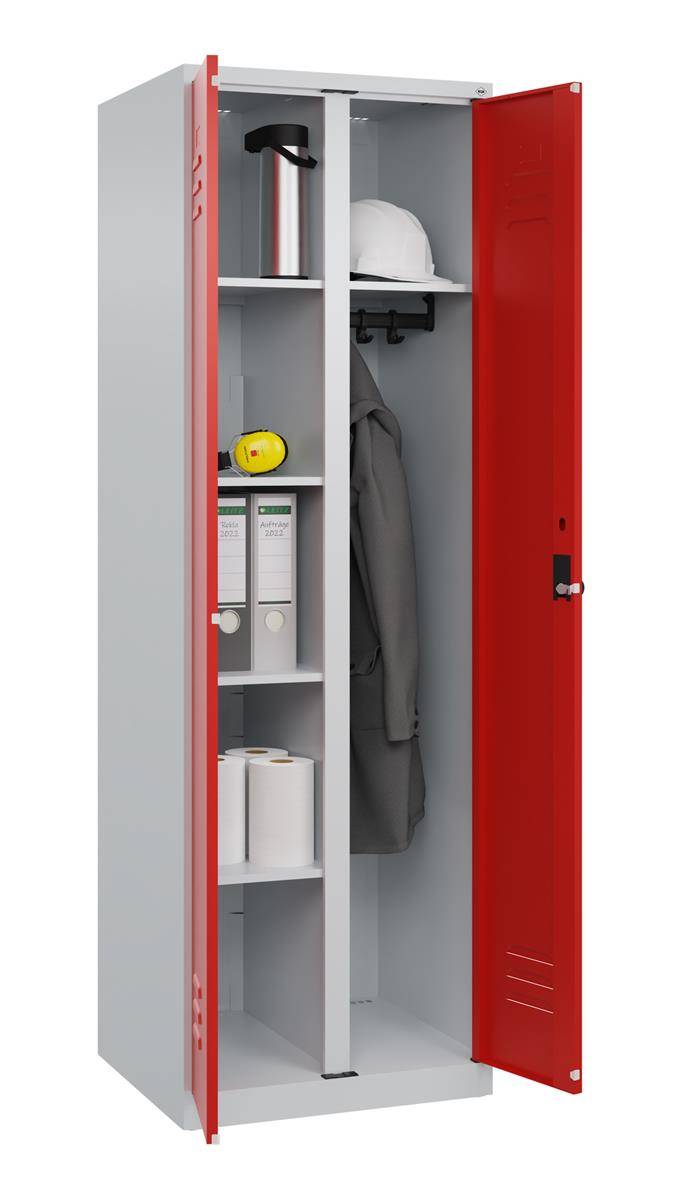 Garderobenschrank Classic PLUS 2Abt 1850x600x500 lgr/rt