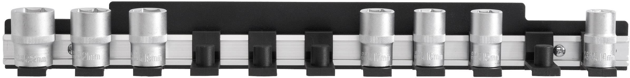 TOOLCRAFT 886888 Alu-Steckschlüsseleinsatzleiste 12,5mm (1/2") (L x B) 435mm x 48mm 1St.
