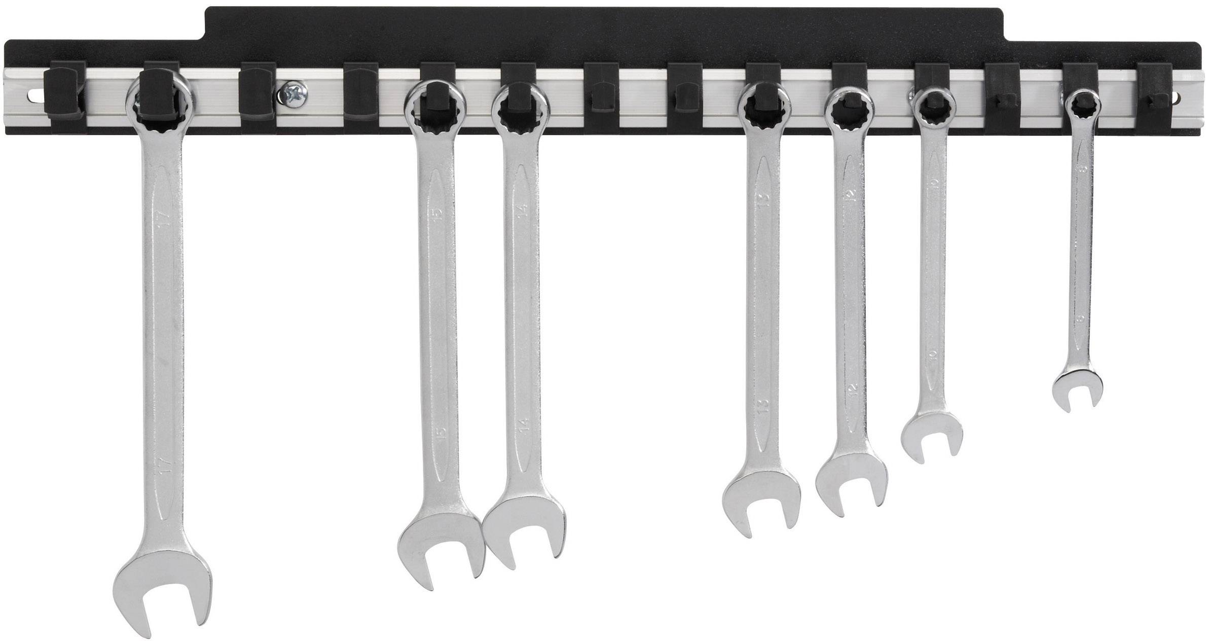 TOOLCRAFT 88 68 92 Alu-Gabel-Ringschlüsselleiste (L x B) 435mm x 48mm 1St.