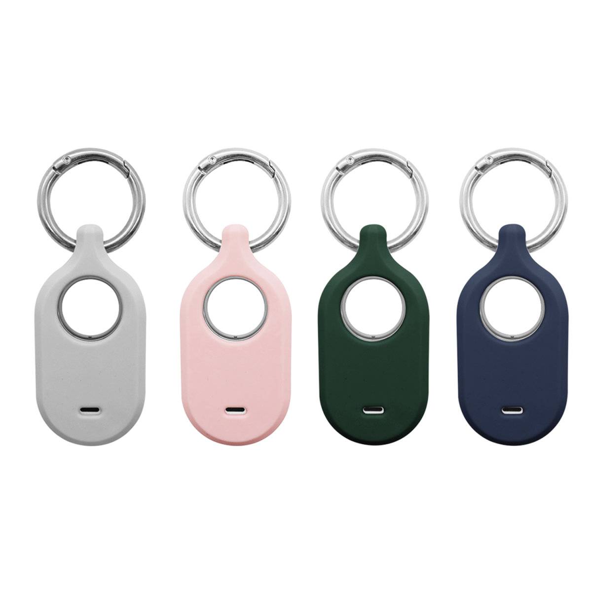 4smarts Silicone Case Set f. SmartTag2 4 AirTag Schutzhülle Blau Grün