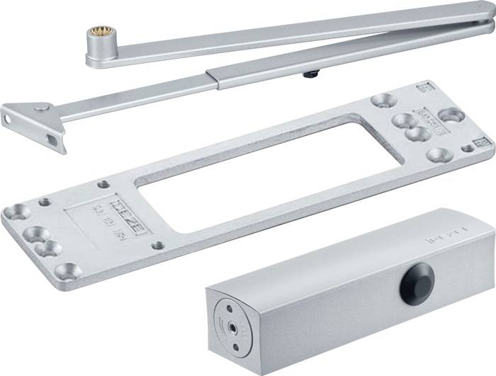 GEZE 3000256392 Türschließer-Set TS 2000 NV BC silber EN 2,4,5