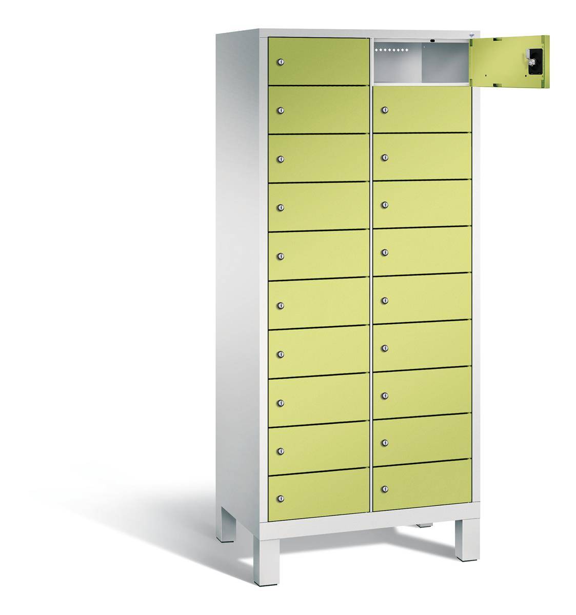 C+P Schließfachschrank Evolo, H1700xB810xT500mm, 7035/0024