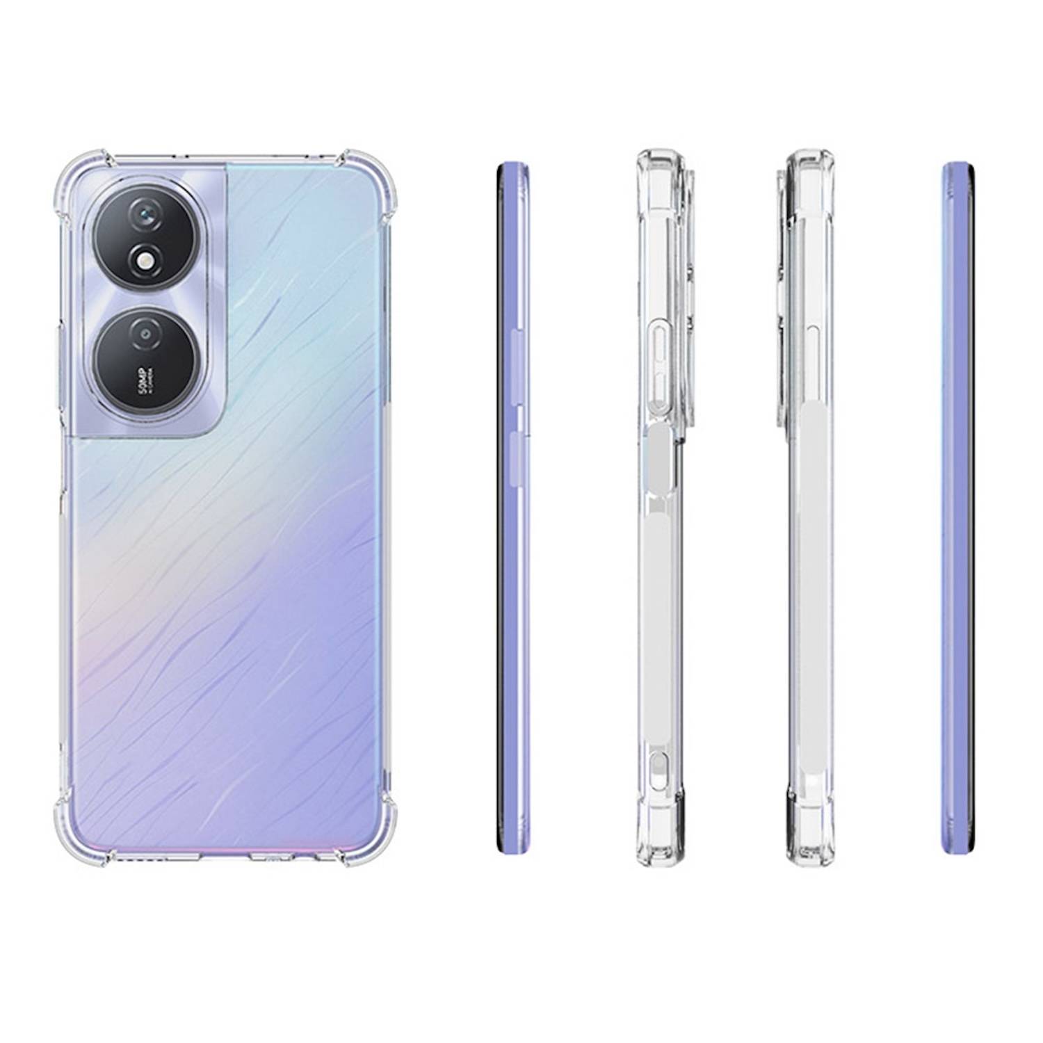 Für Honor X7b Schock TPU Schutz Handy Hülle Case dünn Transparent