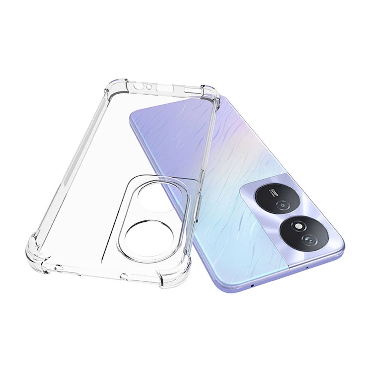 Für Honor X7b Schock TPU Schutz Handy Hülle Case dünn Transparent