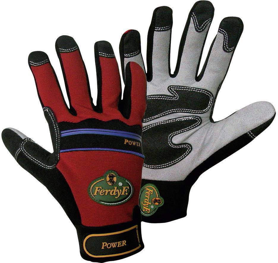 FerdyF. 1910-9 Mechanics POWER Clarino®-Kunstleder Montagehandschuh Größe (Handschuhe): 9, L EN 388 CAT II 1 Paar