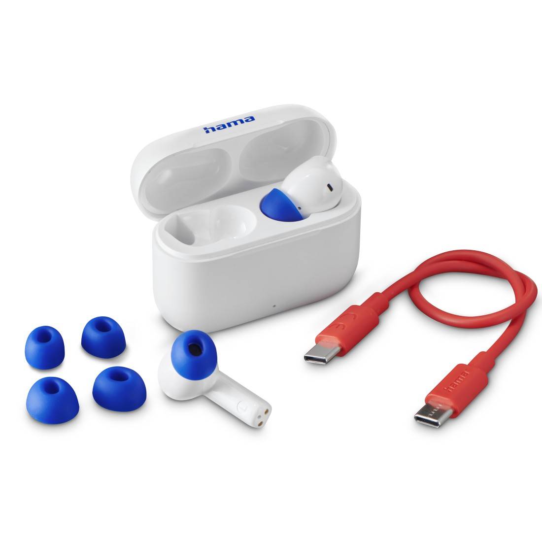 hama 00184179 Bluetooth®-Kopfhörer "Passion Clear II", True Wireless In-Ear, ANC, App, WS