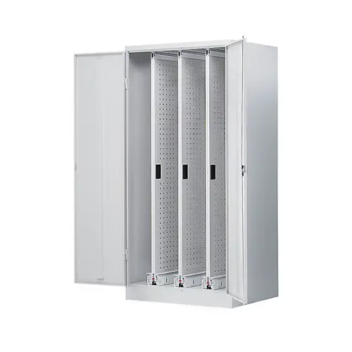 Vertikalauszugsschrank H1950xB1000xT600 mm 3 Auszüge RAL 7035 Vertikalauszugsschrank H1950xB1000xT600 mm 3 Auszüge RAL 7035