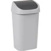 Schwingdeckelabfallbehälter, Volumen 50 l, grau., 772870 49, Abfalleimer Schwingdeckelabfallbehälter, Volumen 50 l, grau., 772870 49, Abfalleimer
