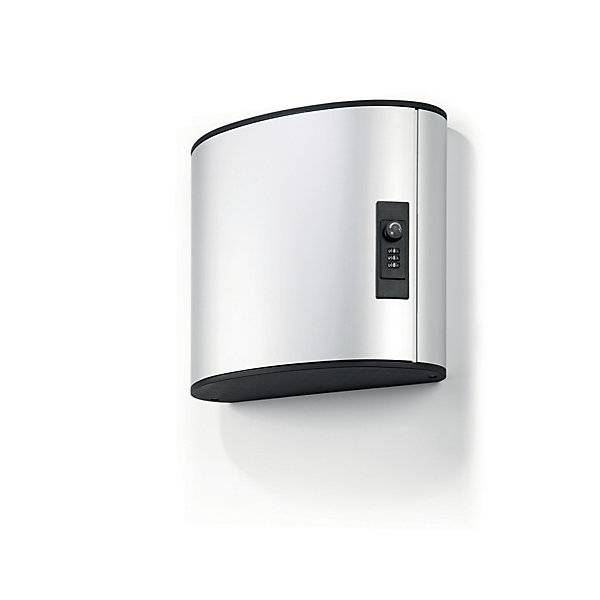 Design-Schlüsselkasten, mit Zahlenkombinationsschloss, HxBxT 280 x 300 x 118 mm, 18 Haken., DURABLE, 969780 49