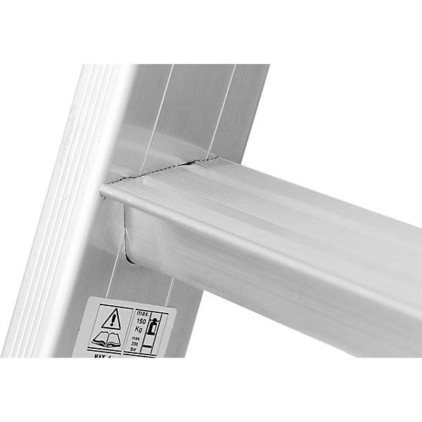 Alu-Plattformleiter Teleskop-Ausführung 5 - 8 Sprossen inkl. Plattform. HYMER 111423 49