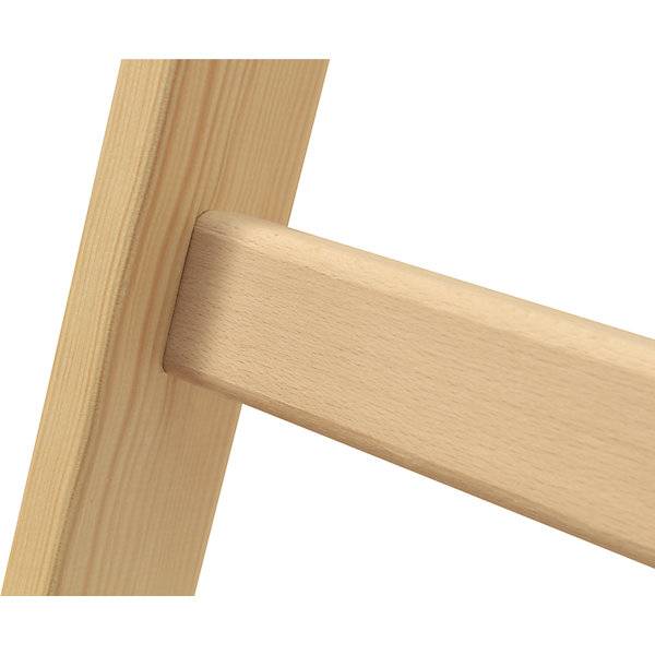Holz-Stehleiter mit Sprossen beidseitig begehbar 2 x 7 Sprossen. HYMER 48581249
