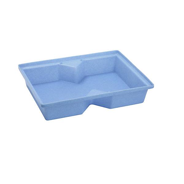 PE-Kleingebinde- und Palettenwanne, LxBxH 800 x 600 x 170 mm, Auffangvolumen 40 l, ohne Gitterrost., 116058 49,