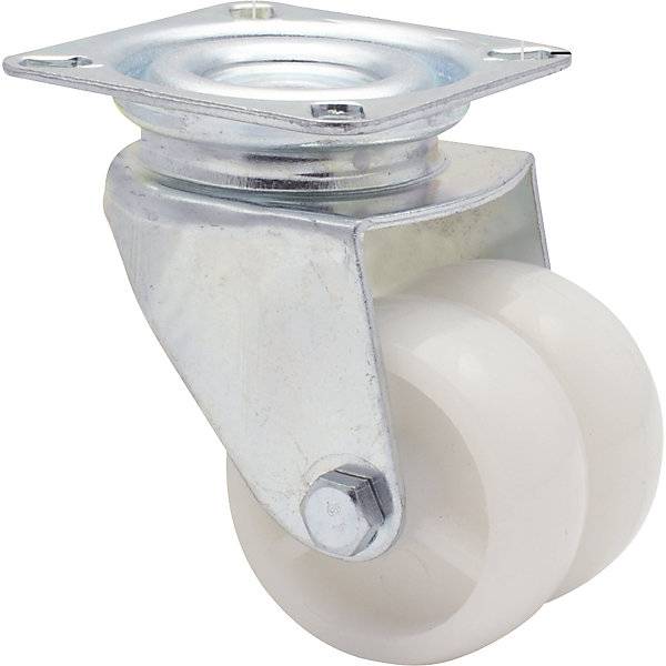 Apparate-Doppel-Lenkrollen ECO Rad-Ø 50 mm VE 4 Stk Lenkrolle Kunststoff. Wagner 747408 49