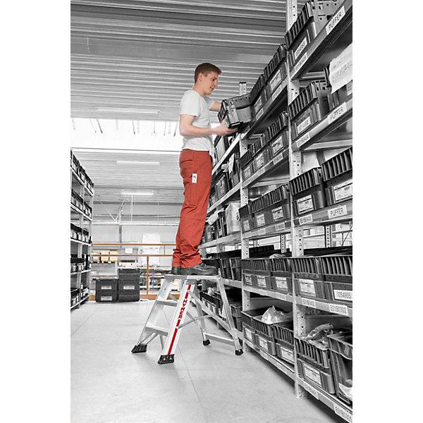 Alu-Klapptritt einseitig begehbar 3 Stufen Standhöhe 620 mm. HYMER 497772 49