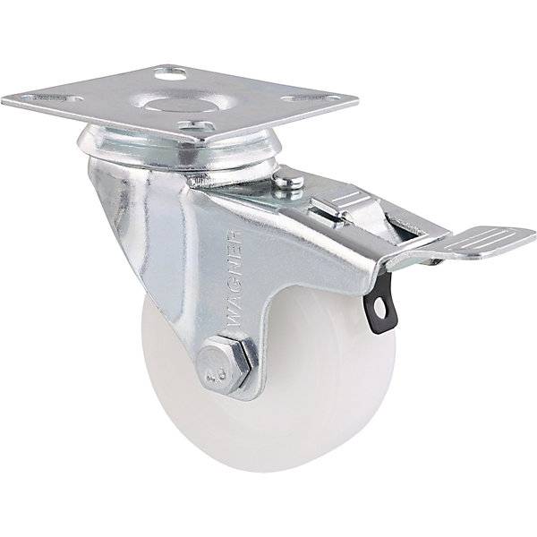 Apparate-Lenkrollen ECO Rad-Ø 50 mm VE 4 Stk Kunststoff Lenkrolle mit Feststeller. Wagner 747319 49