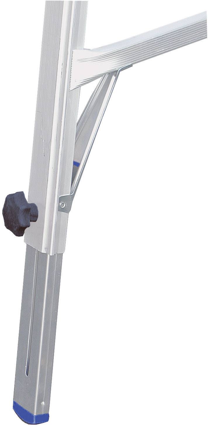 Krause 123596 Aluminium Teleskopleiter inkl. 4 ausziehbaren Holmen Arbeitshöhe (max.): 6.05 m Silber DIN EN 131 18.5 kg