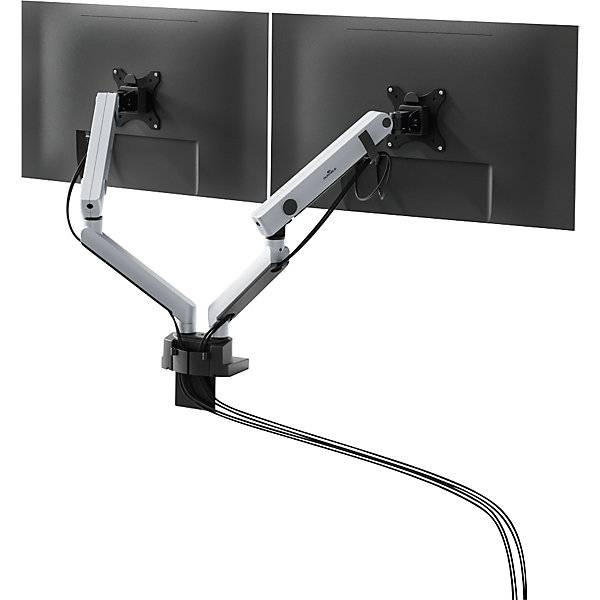 DURABLE SELECT PLUS - Befestigungskit (Gelenkarm, Klammer, Schraubmontage) - für 2 LCD-Displays - Kunststoff, Aluminium,
