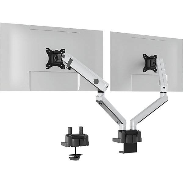 DURABLE SELECT PLUS - Befestigungskit (Gelenkarm, Klammer, Schraubmontage) - für 2 LCD-Displays - Kunststoff, Aluminium,
