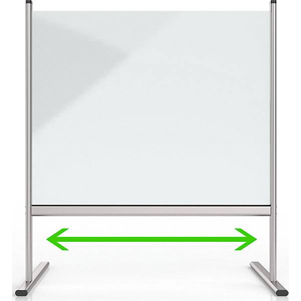 Magnetoplan Hygienewand aus Acrylglas - 83x92,5cm - Transparent