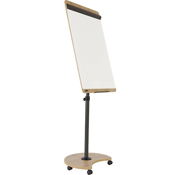 Multifunktions-Flipchart NATURAL mobil HxBxT 2000 x 690 x 620 mm Rahmen in Holzoptik mit Rollen. 589497 49