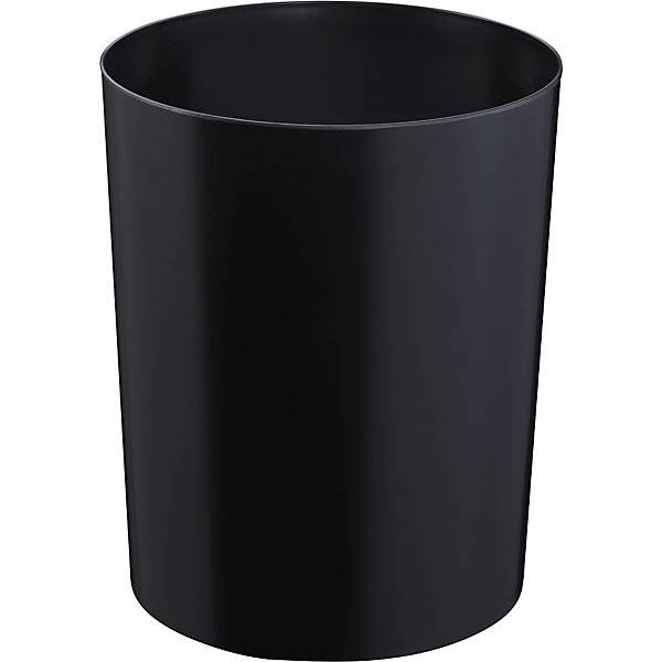 Sicherheitspapierkorb mit Aluminium-Einsatz Volumen 13 l Ø 245 mm schwarz. ZWINGO 744080 49