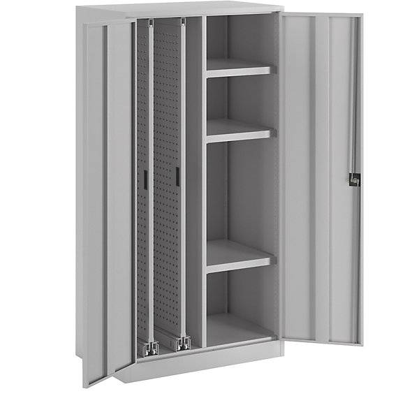 Vertikalauszugsschrank 2 Ausz. 3 Böd. RAL 7035/7035