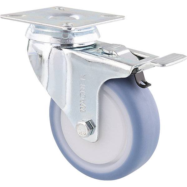 Apparaterollen DELUXE Rad-Ø 75 mm VE 4 Stk Lenkrolle mit Feststeller. Wagner 747303 49