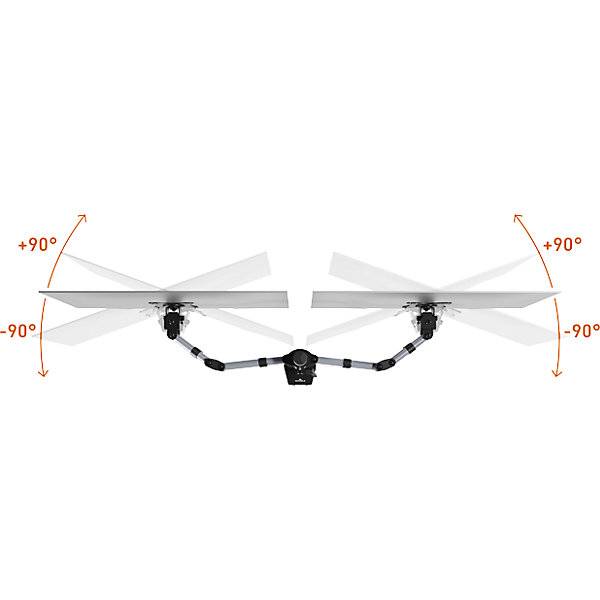 Monitorhalterung SELECT für 2 Monitore silber. DURABLE 730995 49