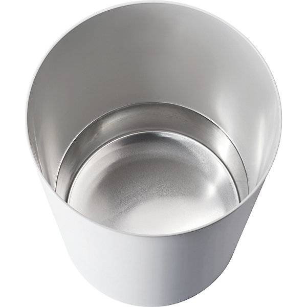 Sicherheitspapierkorb mit Aluminium-Einsatz Volumen 13 l Ø 245 mm lichtgrau. ZWINGO 744079 49