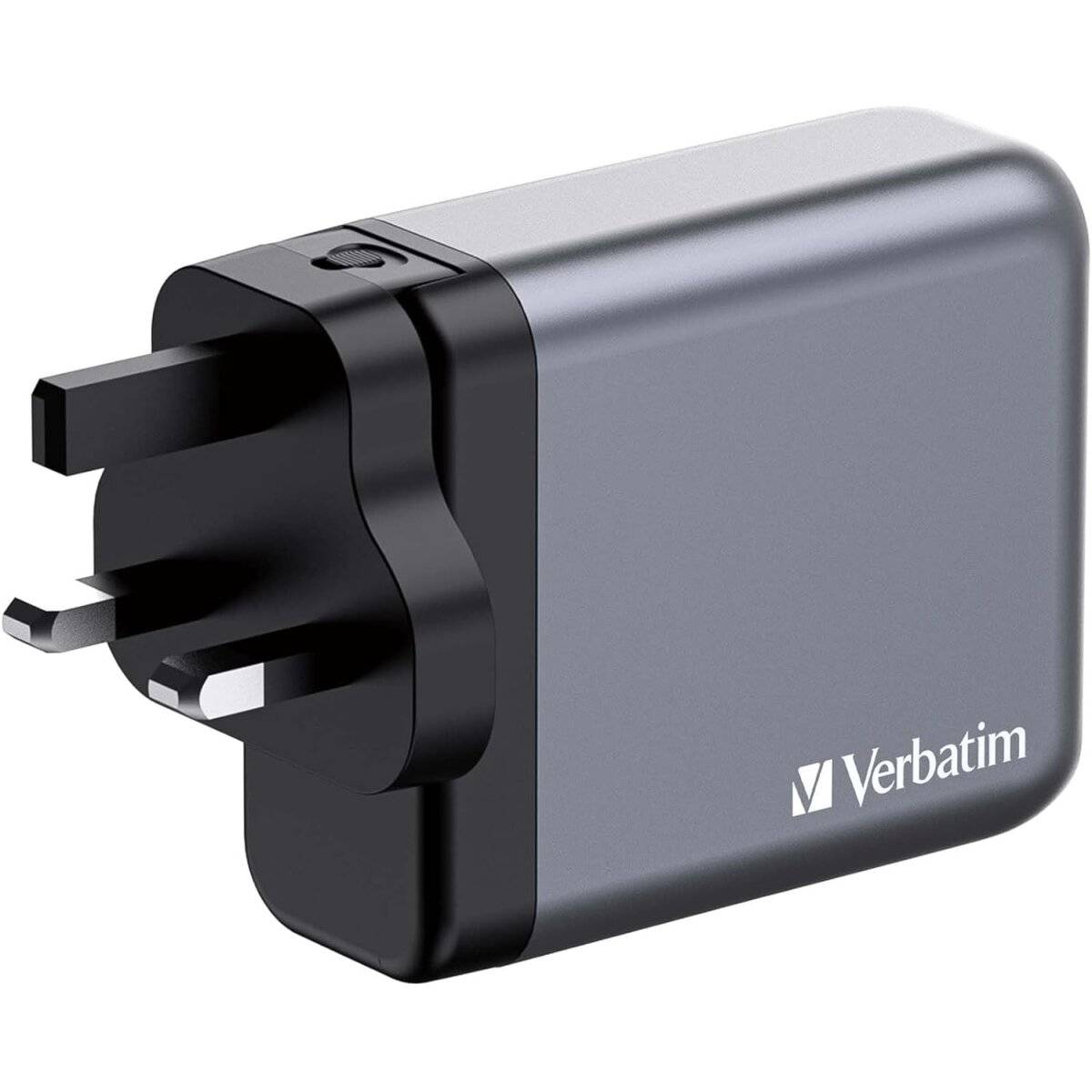 Verbatim GaN Charger 140 W, 4 Ports USB-C Ladegerät, Power Adapter mit 3 x USB-C und 1 x USB-A, Schnellladegerät