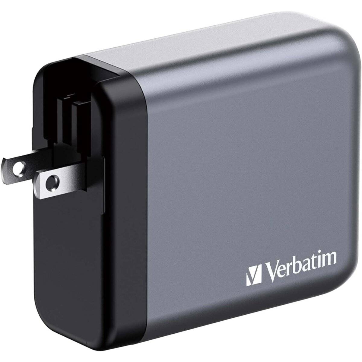 Verbatim GaN Charger 140 W, 4 Ports USB-C Ladegerät, Power Adapter mit 3 x USB-C und 1 x USB-A, Schnellladegerät