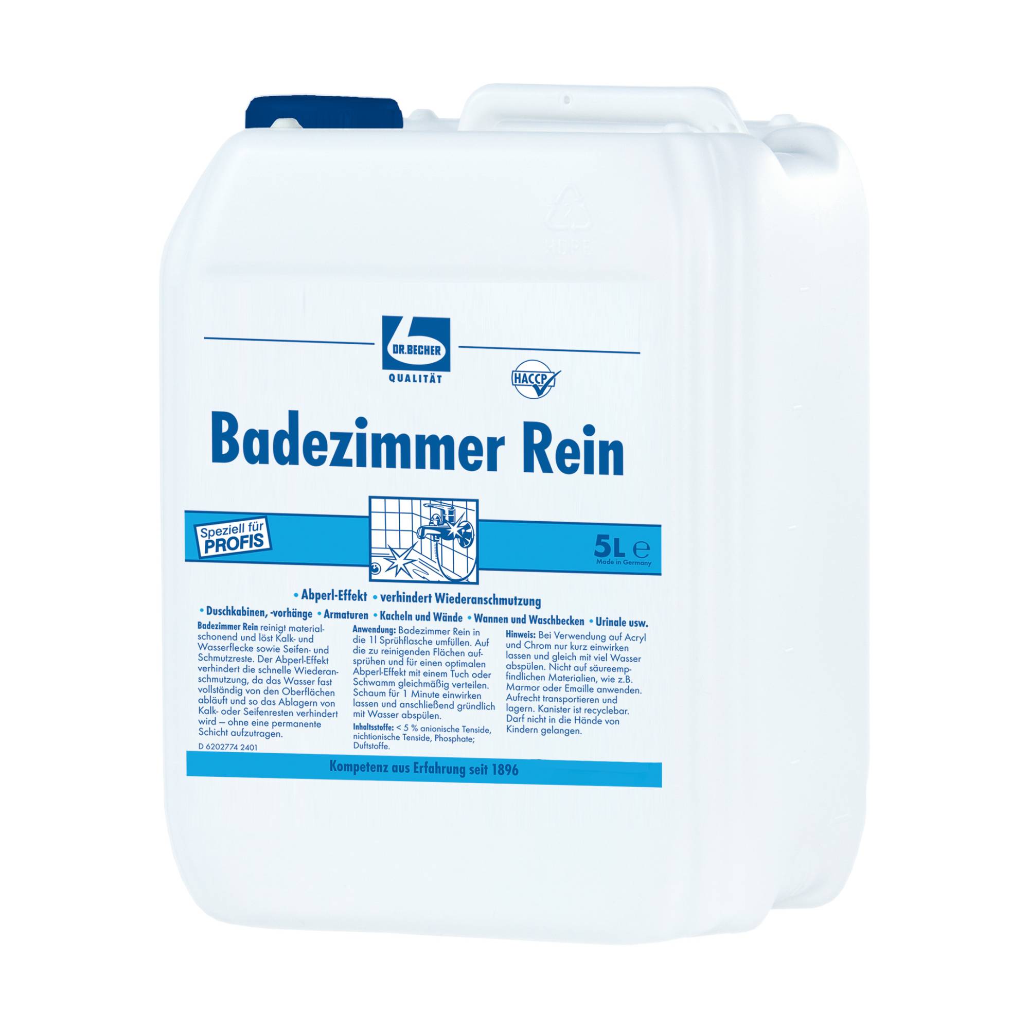 Dr. Becher Badezimmer Rein - 1 Liter | Flasche (1 l)
