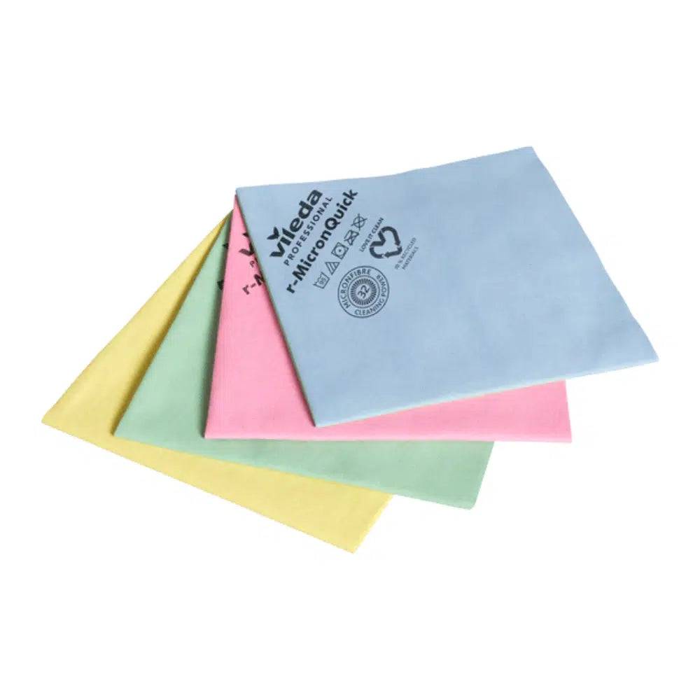 Vileda r-MicronQuick Microfasertuch - 5 Tücher - Rot | Packung (5 Tücher)