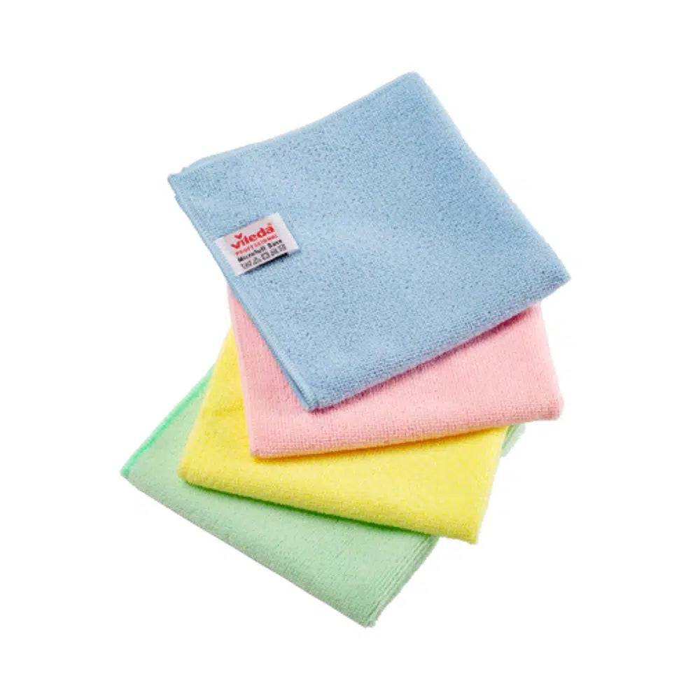 Vileda Professional MicroTuff Base Microfasertuch - 5 Stück - Grün | Packung (5 Tücher)