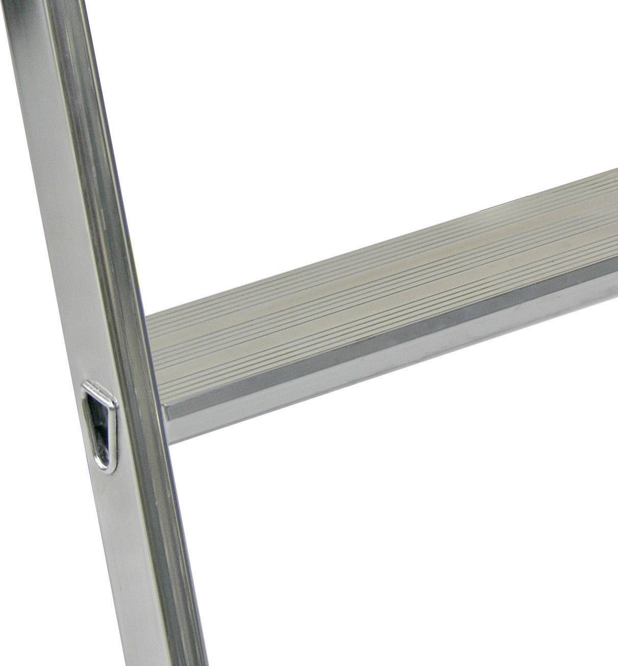 Krause 126658 Aluminium Stufen-Stehleiter Arbeitshöhe (max.): 3.30m Silber DIN EN 131 6kg