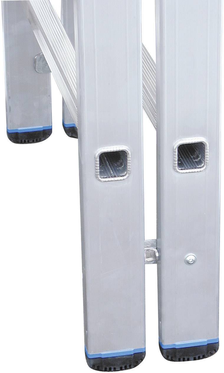 Krause STABILO® 124906 Aluminium Stufen-Doppelleiter Arbeitshöhe (max.): 3.05m Silber DIN EN 131 6.3kg