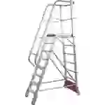 Krause 833006 Aluminium Podestleiter Arbeitshöhe (max.): 3.10m Silber DIN EN 131 37kg Krause 833006 Aluminium Podestleiter Arbeitshöhe (max.): 3.10m Silber DIN EN 131 37kg